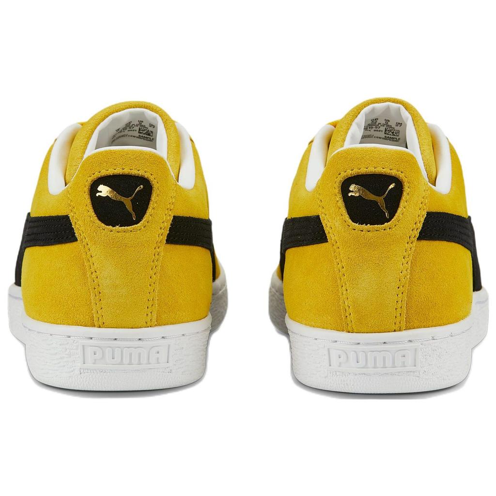 Puma Suede Classic 21 Sun Ray Yellow Unisex Sneakers Black White 374915-57