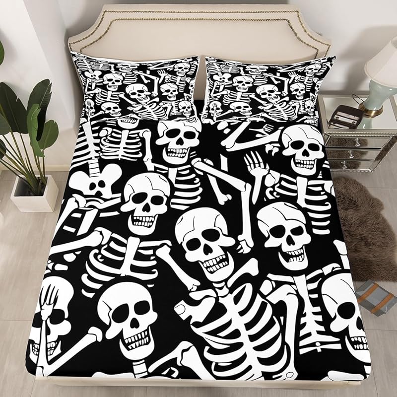 Cute ghost bedding set for boys, girls, teenagers, bats, pumpkin lanterns, Halloween