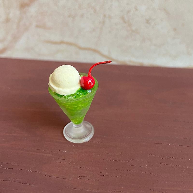 Drink 1/2Pcs Ice Cream Cups Cocktail Glass Model Pretend Play Mini Food Fit Play House Toy Doll Accessories Dollhouse Miniature