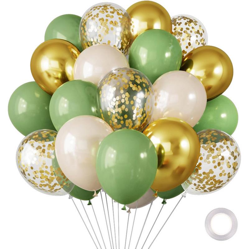 Metal Sequin Balloon Set - 30 Colorful Holiday Party Decorations