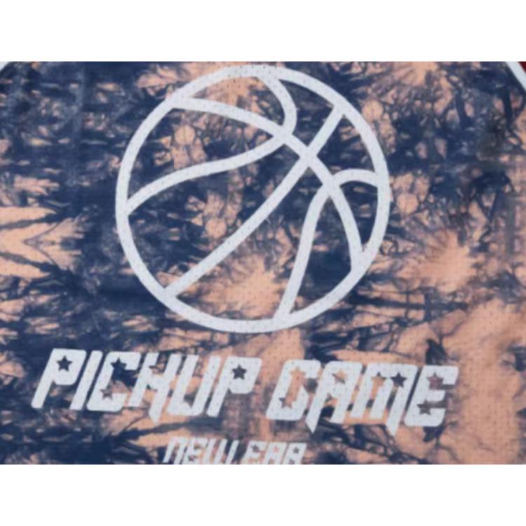 New Era Tie-Dye Print Basketball Shorts Unisex shorts Purple 13095662