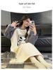 Women's Cartoon Flannel Nightgown – Cute, Cozy, Long Sleeve, Mid-Length Dress for Fall/Winter, Suitable for Home or Outdoors