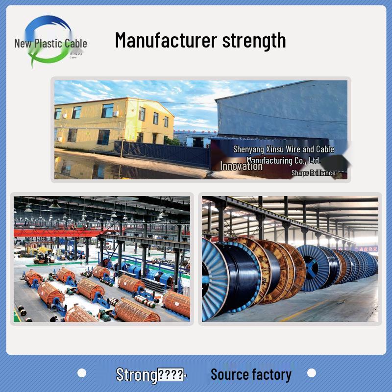 National Standard YJV/YJV22 Copper Core Cable 0.6/1KV, 1-5 Cores, 10-300 Sq mm Power Cable