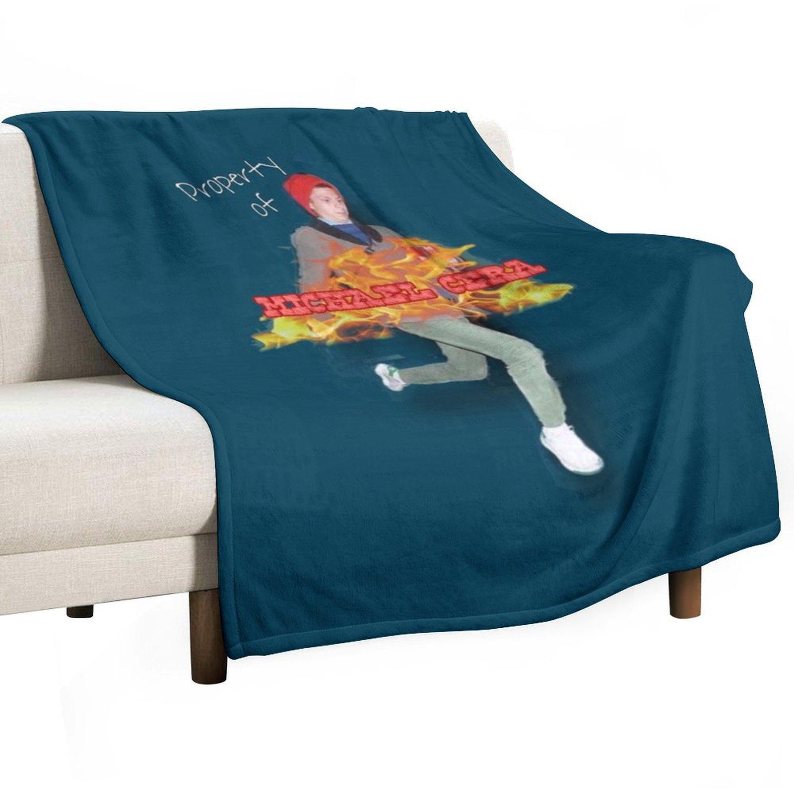 Property of Michael Cera Relaxed Fit Throw Blanket Luxury St heavy to sleep halloween Luxury Designer Blankets 30x40in