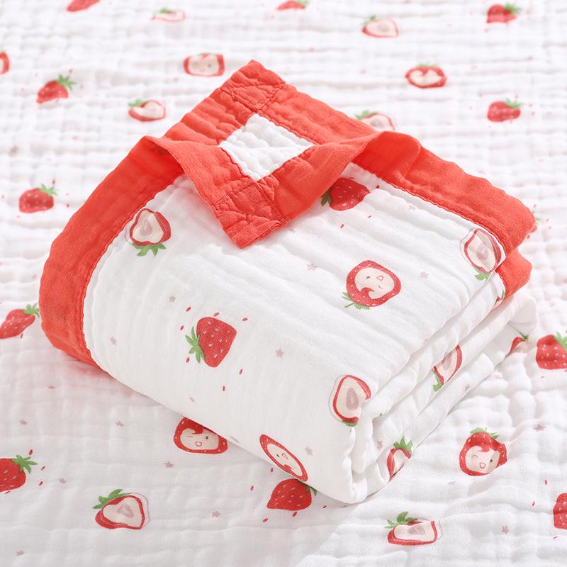 Baby Six-Layer Gauze Cotton Towel & Quilt – Spring/Summer Toddler Blanket