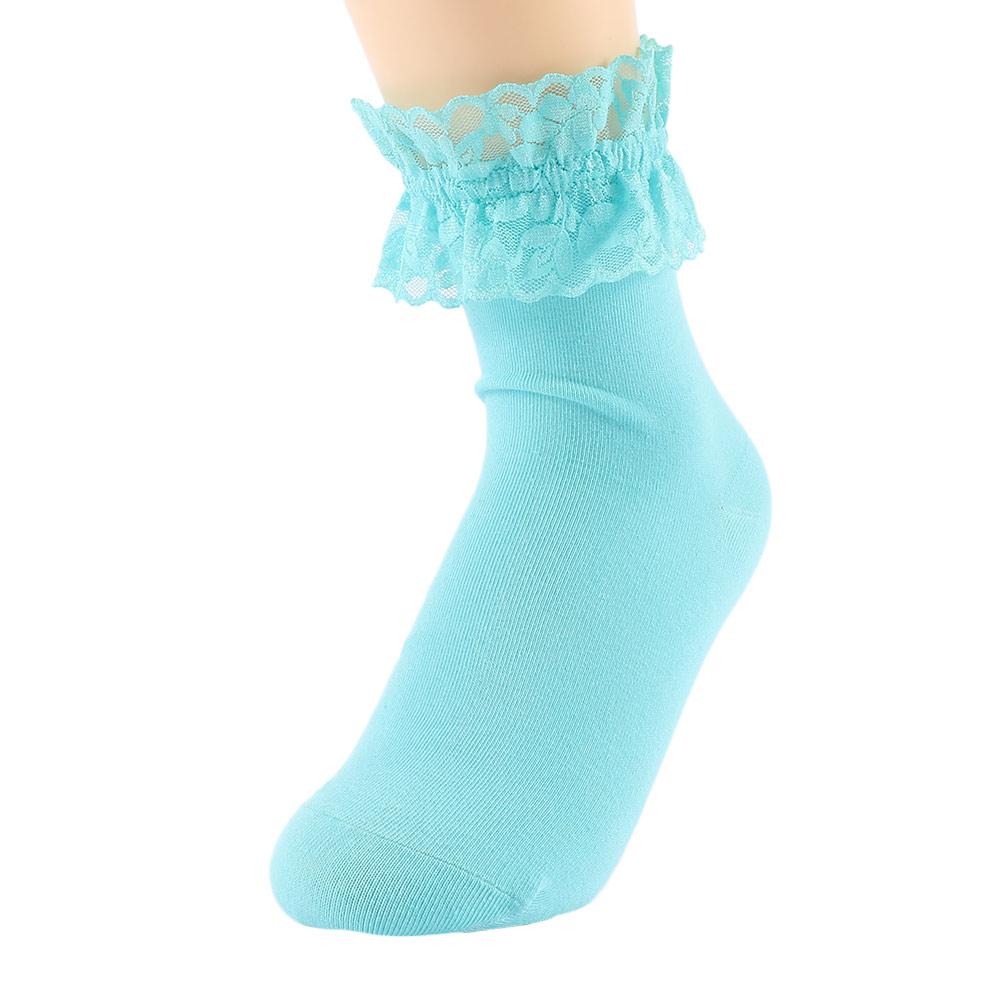 Vintage Frilly Ruffle Ankle Socks Short Sock Socks Boat Socks