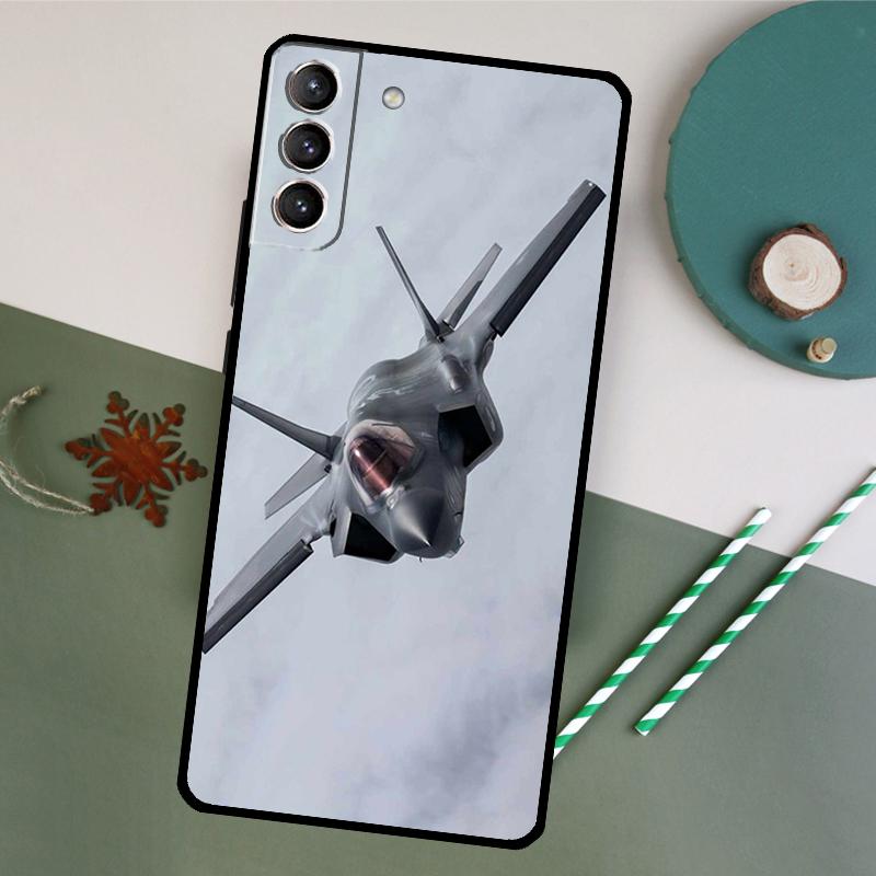 Kampfflugzeuge Hülle Für Samsung Galaxy S23 S22 S21 Ultra S20 FE S10 S9 Note 10 Plus Note 20 Ultra Cover