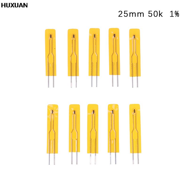 10pcs NTC Thin Film Thermistor 2.5cm 5cm 3950 10K 50K 100K MF5B SMD 1% 5% Temperature Sensor