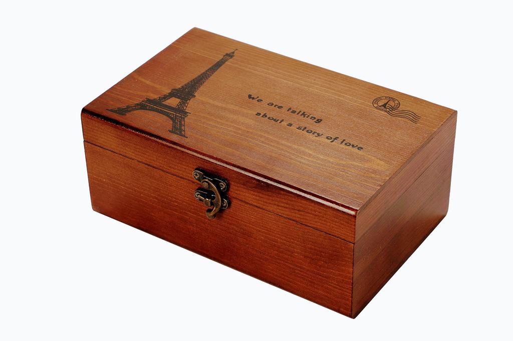 TOZO Factory Wooden Antique Storage Box, Sewing Box, Craft Supplies Storage Box, Sewing Box