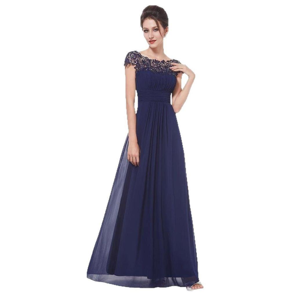 2025 Europäischer & Amerikanischer Stil Spitze Brautjungfern Abendkleid für Frauen