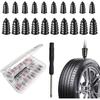 50 Pack Tire Repair Rubber Nail Kit,Screw In Tire Plugs of Tire Punctures with 2 Sizes,Screwdriver and Screw Tire Plugs Work for