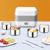 Electric Lunch Box Double Layer Insulated Food Heater for Dormitory Kitchen Office Travel Food Storage Container