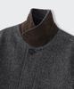 Musinsa Standard Wool Blend Tweed Oversized Half Balmacaan Coat [Grey]