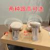Stepping On Shit Feeling Thick-soled Waterproof Table Transparent Word with High-heeled Sandals Women Wear Crystal Heel Thick-heeled Cool Slippers In