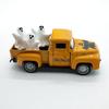 Vintage Halloween Alloy Truck Model with Ghostly Figurines Vehicle Collectible Ornament Farmhouses Home Office Decors