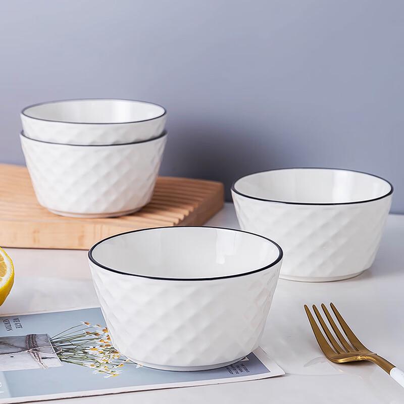 Haoya Nordic Underglaze Ceramic Rice Bowl Set