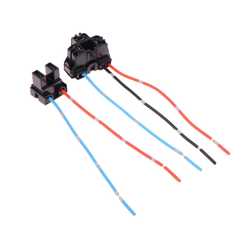 2Pcs Headlight Lamp Bulb Socket Wiring Harness Connector Plug Adapter Line For H1 H7 H4 Bulb Car Headlight Connection Plugs