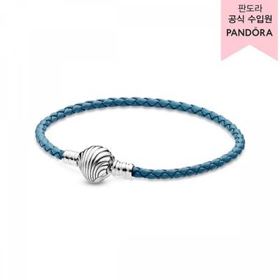 Moments Braided Leather Bracelet Seashell Clasp  598951c01