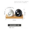 Japanese Simple Black White Ceramic Seasoning Bottle Set Creative Onion Shape Salt Shaker Set Spice Jars Cabinet Decoration