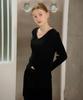Waiowai Wrap V-Neck Pleated Blouse_Black