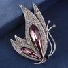 Dragonfly Butterfly Women Crystal Brooches Badge Pin Vintage Zircon Collar Pins Weddings Office Party Scarf Pin Jewelry Gift