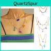 Creative And Trendy Multi-layered Dinosaur Flower Necklace For Fashionable Women