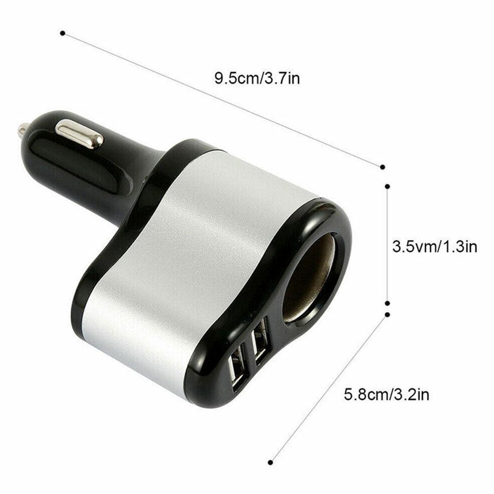 1 buc 120 W QC3.0 Încărcător auto 12 V/24 V Adaptor de alimentare USB dublu Priză de încărcare rapidă pentru bricheta auto pentru majoritatea accesoriilor auto