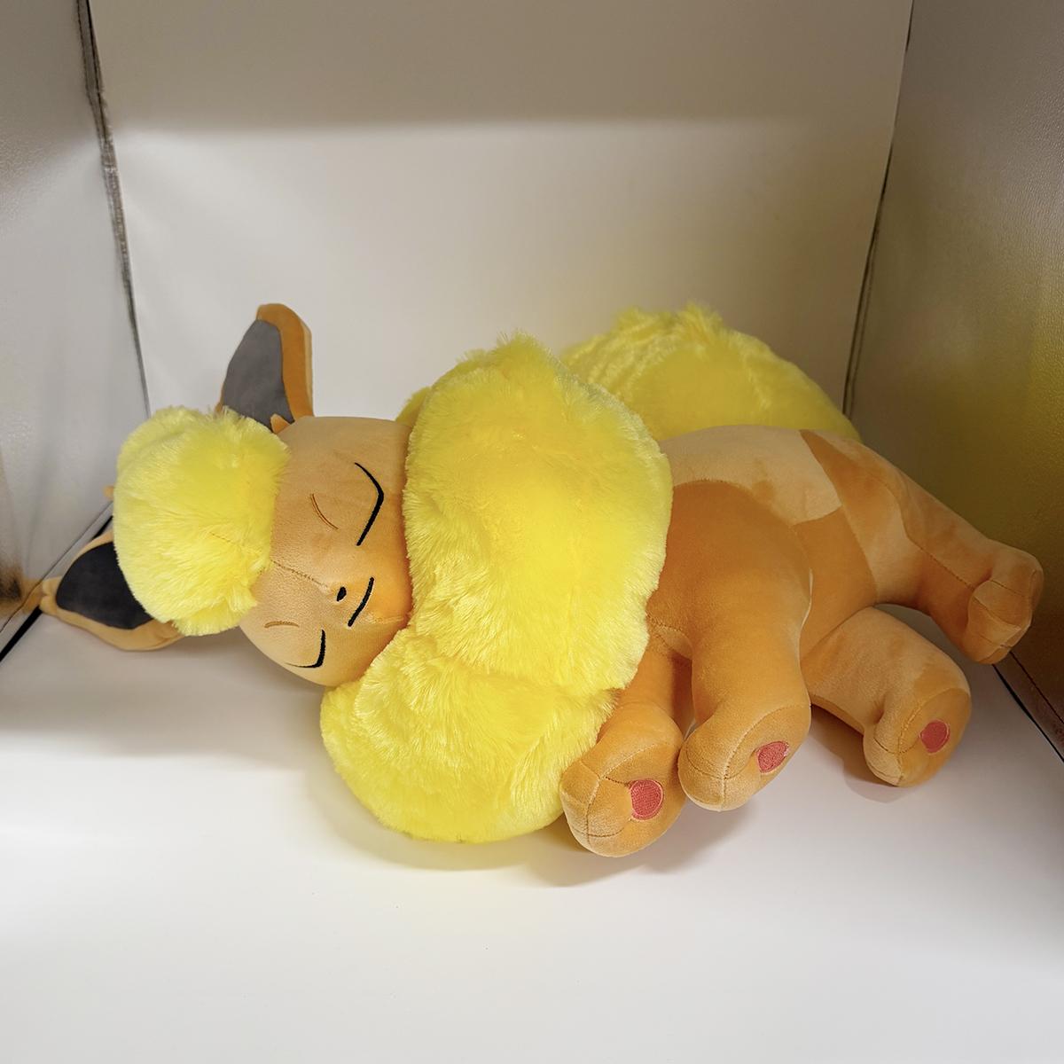 Brand new High-Quality Sleeping High-Quality Eevee High-Quality Flareon High-Quality Plush High-Quality Toy High-Quality Pokemon High-Quality Doll 45-50cm