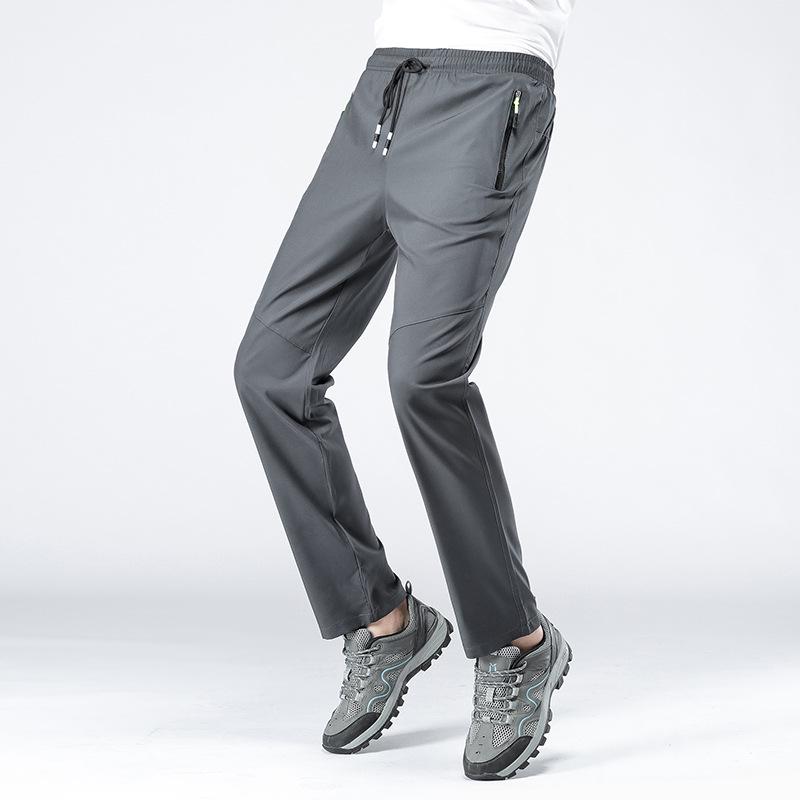 Summer Black Plus Size Quick-Dry Long Pants - Men's & Women's Casual Loose Fit, Breathable.