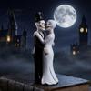 Unique Skeleton Collectible Kissing Couple Figurine Wedding Skull Bride And Groom Sculpture Day Small Statue of The Dead Gothic Resin for Halloween