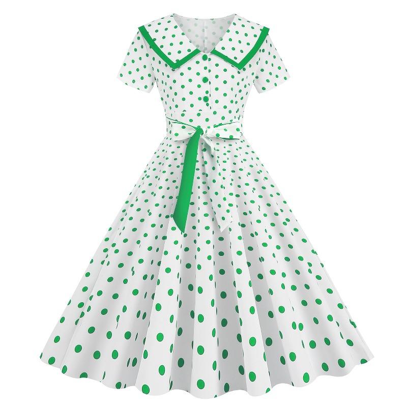 QICED Vestidos Casuais de Manga Curta com Decote em V para Verão e Primavera