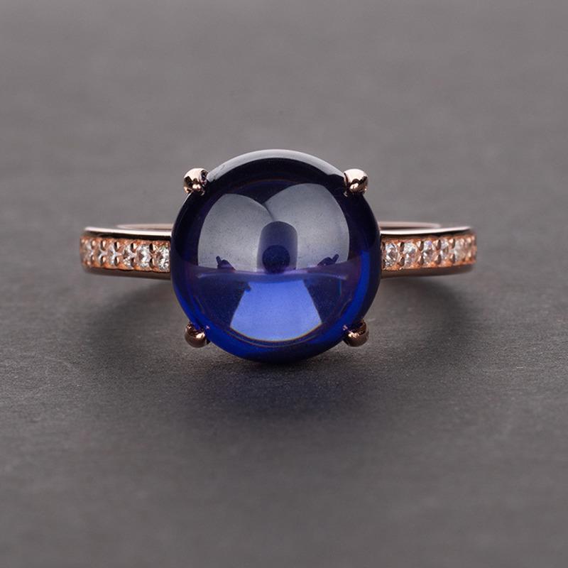 Gica Gema 925 Sterling Silver Oval Personality Fashion High Grade New Women's Ring Female Charm Finger Jewelry Wedding Engagement Gift