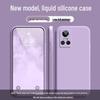 Realme GT Neo 3 Solid Color Rubik's Cube Liquid Case - Full Coverage Drop Protection Soft Case