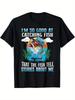 Men's Fun Fishing Graphic Tee - Soft Cotton, Breathable and Comfortable, Vibrant B