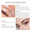 10 Arten Wiederverwendbare Augenbrauen-Schablonen Brauenstempel Formgebungs-Kit Augenbrauenstempel Formgebendes Make-up-Set Ein Schritt
