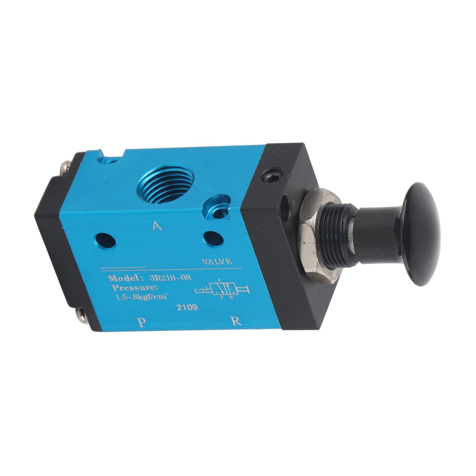 

Пневматичний розподільник Двопозиційний Триходовий Ручний Клапан 1 4 Дюйма Пневматичні Компоненти Деталі Машин 3R210‑08