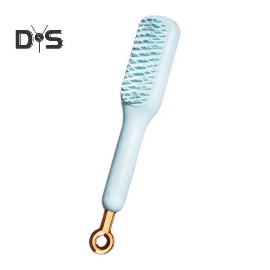 

Выдвижная щетка для волос Самоочищающаяся щетина Массаж головы Антистатическая расческа для распутывания волос Портативные женские парикмахерские инструменты Подарок на день рождения синий