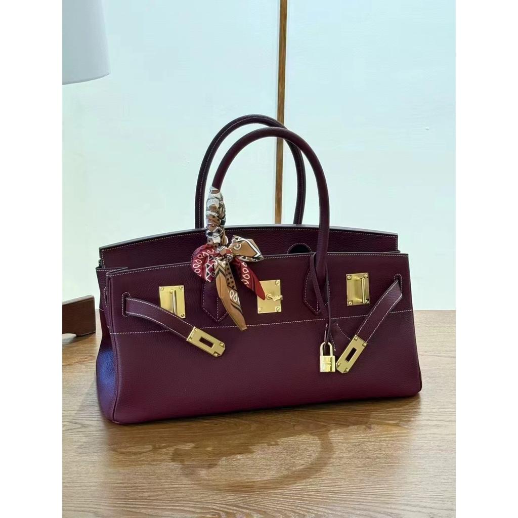 2025 nowa pozioma torba 42 pod pachę przenośna na ramię skórzana damska torba Togo pierwsza warstwa skóry bydlęcej