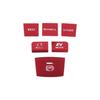 Center Console Red For Toyota Camry 2018- Gear Shift Button Sticker 6X Alloy