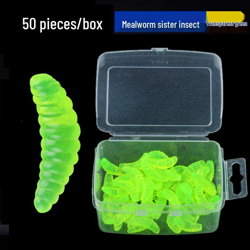Fishing Lure: Soft Bait for Small Fish Like Qiaozui, Xiaoji, and Li Bread Red Worm Bait.
