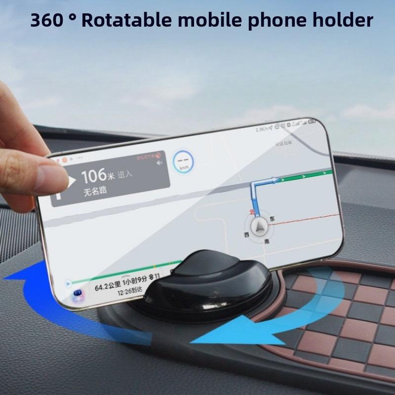 Anti Slip Phone Mat for Car 360 Degree Rotatable Phone Holder Multifunction Interior Accessories Cellphone Automobile Cradle Pad