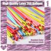 100 Pcs Long Twisting Balloons DIY 260 Latex for Birthday Wedding Decor, Party Decoration, Ties (Macaron)