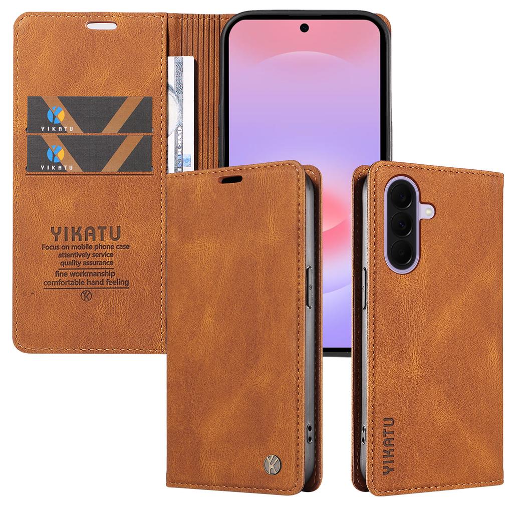 Leather Wallet Magnetic Flip Case for Samsung Galaxy A17 A27 A37 A57 A56 A36 A26 A16 A55 A35 A25 A15 A54 Card Holder Cover