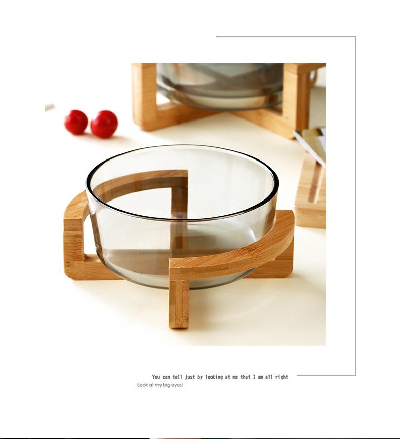 Nordic Heat-Resistant Glass Bowl - Creative Round Salad & Fruit Serving Dish