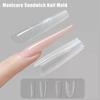 240PCS Sandwich Dual Nail Form Coffin Almond Nail Forms 14Size Reusable Top Bottom Forms Nail Art Extension Top Mold Bottom Mold