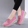2024 Spring Platform Women Shoes Flats Sneakers Suede Leather Women Casual Shoes Slip On Flats Heels Creepers Moccasins