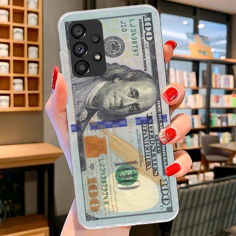 Banknote Dollar Cash Money Phone Case For Samsung Galaxy A17 A37 A57 A16 A26 A36 A56 A15 A25 A35 A55 A14 A24 A34 A54 A13 A23 A33