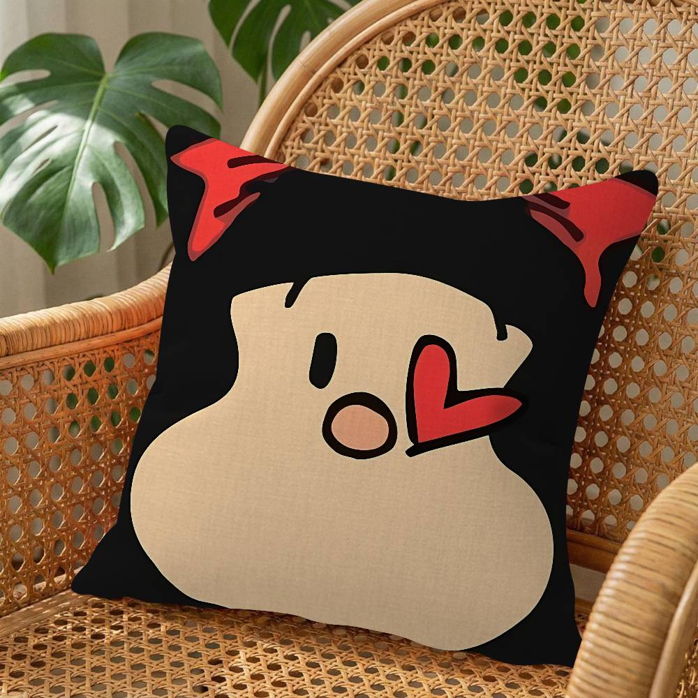Cartoon M-Mafalda Pillow Gift Home Office Decoration Bedroom Sofa Car Cushion Cover Case 45x45