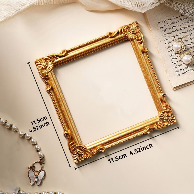 Vintage Gold Diy Shadow Box Frame Diy 3D Memory Display Frames Wedding Photo Display Frames Atmosphere Props Home Decoration