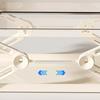 Clear Tissue Box Holder Spring-loaded Tissue Dispenser Transparent Desktop Tissue Box Cover for Home Office Bathroom Car
